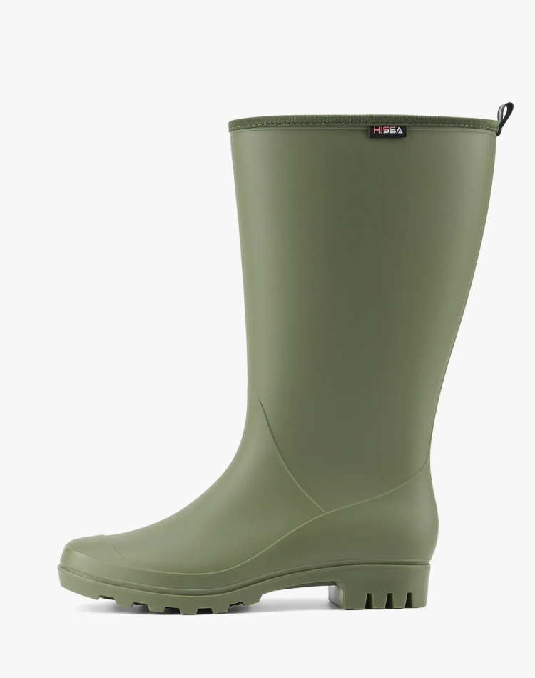 Women's Matte High-Calf Wide-Calf PVC Rain Boots