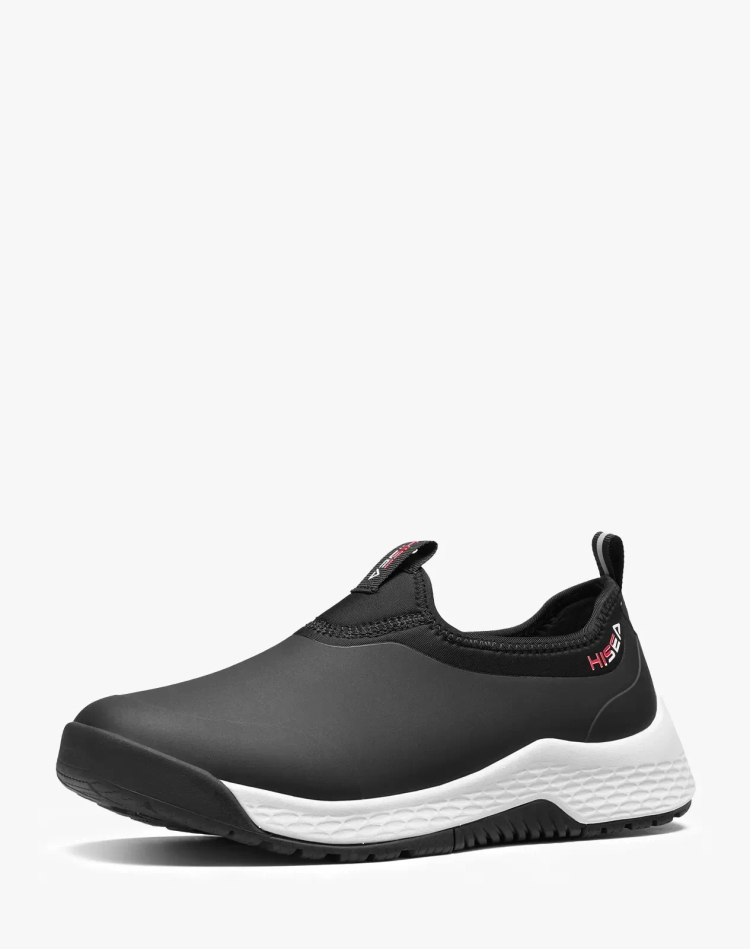 Men's Low-Top Waterproof Garden Sneakers Slip-On Rain Shoes